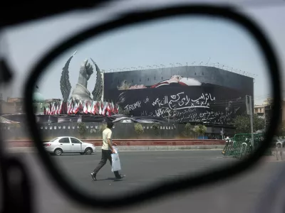 FILE PHOTO: A billboard depicting U.S. President Donald Trump lying in a coffin, in Tehran, Iran, July 30, 2026. Majid Asgaripour/WANA (West Asia News Agency) via REUTERS  ATTENTION EDITORS - THIS PICTURE WAS PROVIDED BY A THIRD PARTY. ISRAEL OUT. NO COMMERCIAL OR EDITORIAL SALES IN ISRAEL. NO ACCESS FOR ISRAELI MEDIA. NO USE BBC PERSIAN. NO USE VOA PERSIAN. NO USE MANOTO. NO USE IRAN INTERNATIONAL. NO USE RADIO FARDA. DIGITAL: NO USE BBC PERSIAN. NO USE VOA PERSIAN. NO USE MANOTO. NO USE IRAN INTERNATIONAL. NO USE RADIO FARDA./File Photo