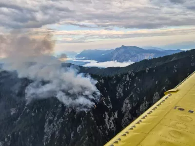 Kranjska Gora.Pozar v okolici Kranjske Gore.Foto: Uprava Republike Slovenije za zascito in resevanje
