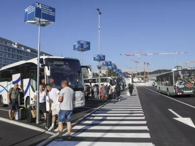 24.8.2026 - nova začasna avtobusna postaja ljubljanaFoto: Luka Cjuha