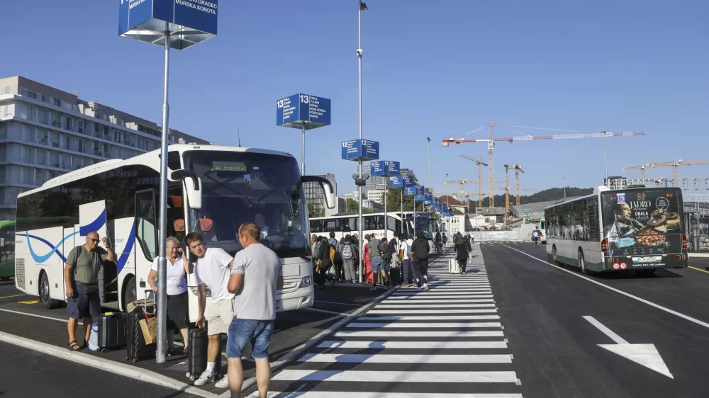 24.8.2026 - nova začasna avtobusna postaja ljubljanaFoto: Luka Cjuha