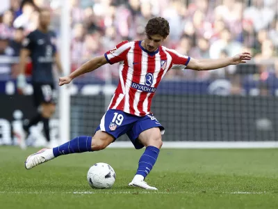 Soccer Football - LaLiga - Atletico Madrid v Villarreal - Riyadh Air Metropolitano, Madrid, Spain - August 23, 2026 Atletico Madrid's Julian Alvarez in action REUTERS/Thomas Peter
