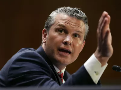 Defense Secretary Pete Hegseth testifies at a Senate Appropriations Committee hearing, Tuesday, July 21, 2026, on Capitol Hill in Washington. (AP Photo/Jacquelyn Martin)