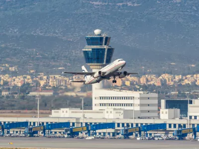 Athens, Greece - September 23, 2020: Aegean Airlines Airbus A320 airplane at Athens Airport in Greece. Airbus is a European aircraft manufacturer based in Toulouse, France.