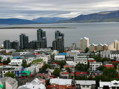 FILE PHOTO: Overview of the town form Hallgrimskirkja church ahead of a referendum on whether Iceland should resume accession negotiations with the European Union, in Reykjavik, Iceland, August 12, 2026. REUTERS/Denis Balibouse/File Photo
