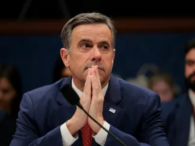 FILE PHOTO: Central Intelligence Agency (CIA) Director John Ratcliffe attends a U.S. House Intelligence Committee hearing on worldwide threats, on Capitol Hill in Washington, D.C., U.S., March 19, 2026. REUTERS/Kylie Cooper/File Photo