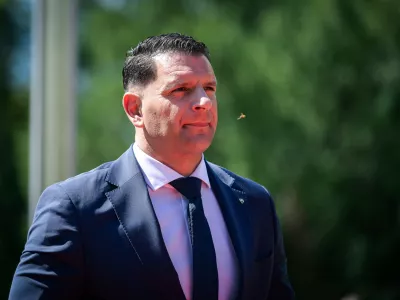 Bled.Prihodi gostov na Blejski strateski forum 2026.Predsednik DZ Zoran Stevanovic.