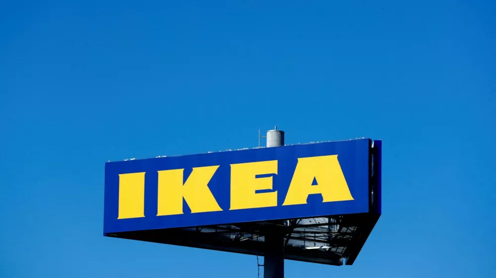 FILE PHOTO: An IKEA sign is seen next to a company store in Riga, Latvia September 2, 2018. REUTERS/Ints Kalnins/File Photo