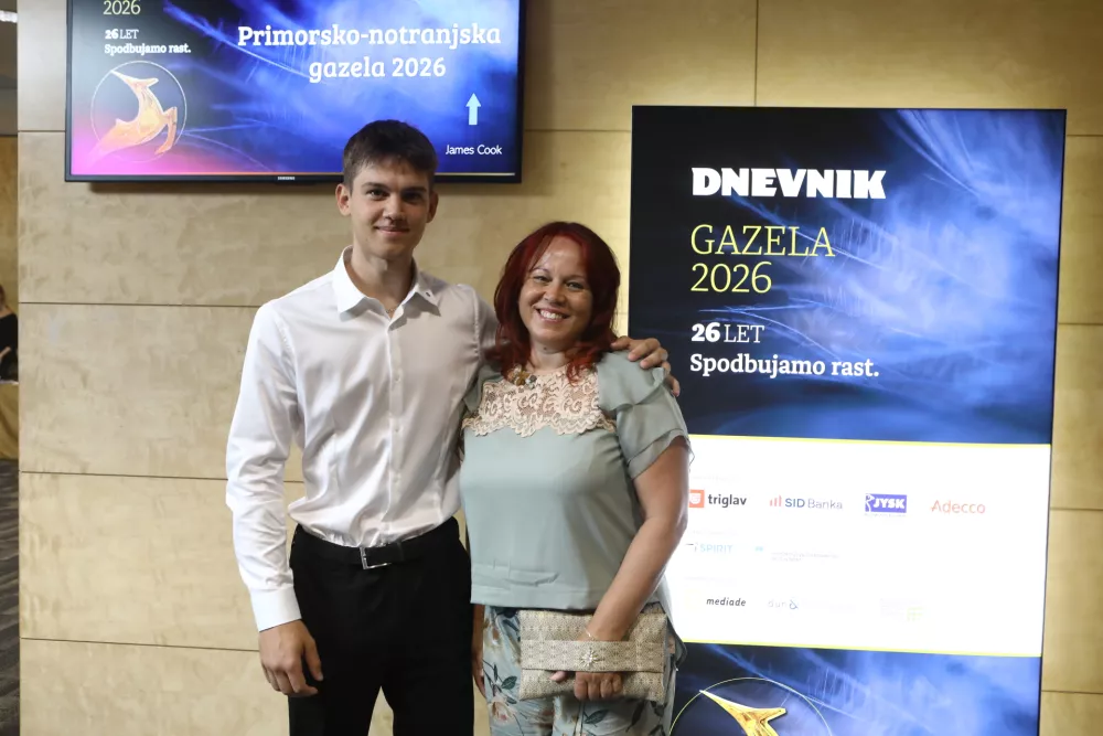 3.9.2026 -- Gazela 2026 - Primorsko notranjska Gazela regijski izbor najbolj&scaron;ih najhitreje rastočih podjetij &ndash; razglasitev Primorsko notranjske gazele - Hotel Slovenija Portorož GazeleFoto: Luka Cjuha​