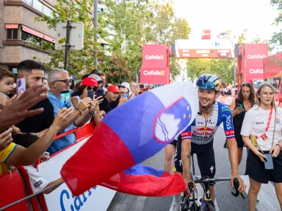 Spanija, Granada.Zakljucek tritedenske kolesarske dirke po Spaniji.Slovenski kolesar Primoz Roglic.