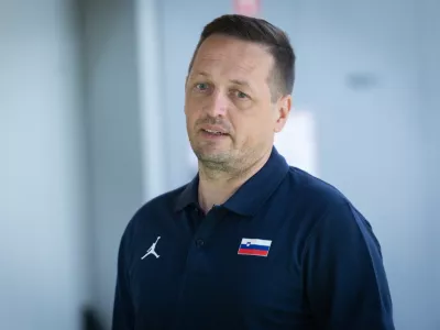 Ljubljana, Stozice.Uvodno medijsko druzenje moske clanske kosarkarske reprezentance ob zacetku priprav na zadnji cikel prvega dela kvalifikacij za svetovno prvenstvo 2027.Selektor Aleksander Sekulic.