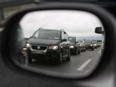 kolone na podravski avtocesti &Scaron;entilj - Gru&scaron;kovje//FOTO: Tomaž Skale 