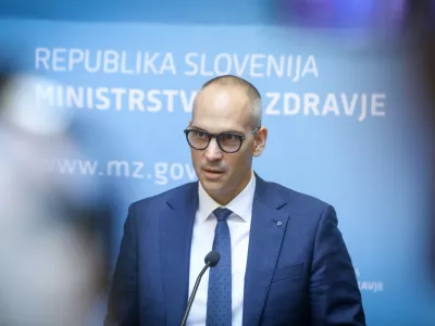 Tadej osterc minister za zdravje21.7-2026 - novinarska konferenca ministrstva za zdravje, na kateri bo minister Tadej Ostrc spregovoril o ključnih ugotovitvah ob primopredaji poslov na ministrstvu za zdravje in finančnem stanju ministrstva; ministrstvo,Foto: Luka Cjuha
