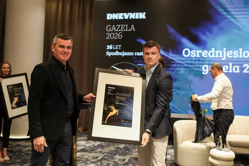 - Aco Mičić odgovorni urednik Dnevnika,- Domen Dražnik, Flint si d.o.o.- 09.09.2026. Regijski izbor Gazela 2026 za Osrednjo Slovenijov Hotelu Plaza v Ljubljani.