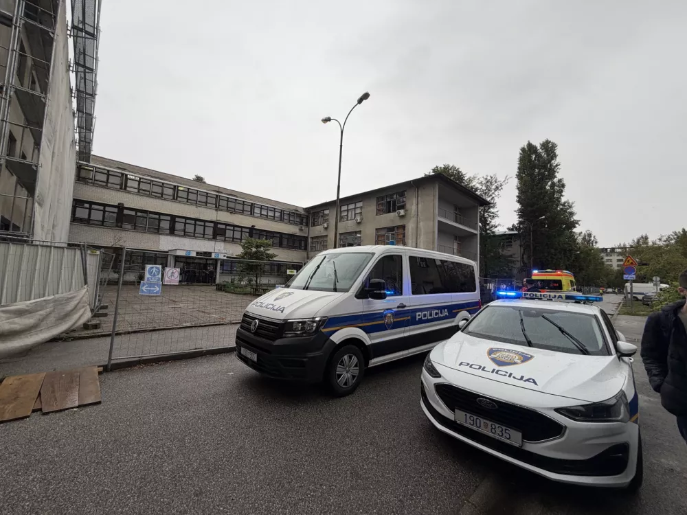 Hrvaska, Zagreb.Incident na elektrotehnicni srednji soli v naselju Voltino.
