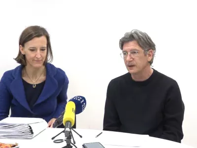 Ljubljana, Mladina.Novinarska konferenca urednistva Mladine, na kateri sta odvetnica Jasna Zakonjsek in odgovorni urednik Grega Repovz predstavila razsodbo Evropskega sodisca za clovekove pravice v primeru Branko GrimsFoto: STA