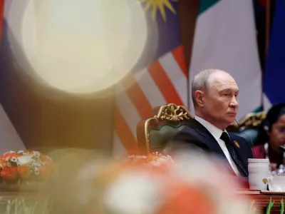 Russian President Vladimir Putin attends the BRICS summit in New Delhi, India, September 12, 2026. Sputnik/Alexander Kazakov/Pool via REUTERS ATTENTION EDITORS - THIS IMAGE WAS PROVIDED BY A THIRD PARTY.