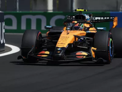 Formula One F1 - Spanish Grand Prix - Madring, Madrid, Spain - September 12, 2026 McLaren's Lando Norris during qualifying REUTERS/Jon Nazca