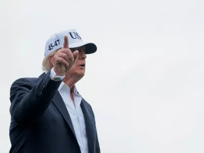 U.S. President Donald Trump attends the Amgen Irish Open at Trump International Golf Links in Doonbeg, Ireland, September 13, 2026. REUTERS/Kylie Cooper