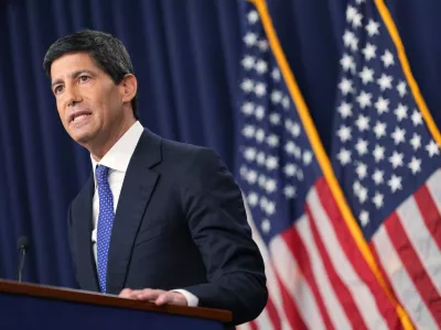 Federal Reserve Board Chairman Kevin Warsh speaks during a news conference at the Federal Reserve in Washington, Wednesday, Sept. 16, 2026. (AP Photo/Mark Schiefelbein)