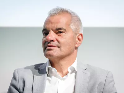 Ljubljana, Kino Siska.Dogodek z naslovom Odpadki, energija in zrak.Mariborski zupan Sasa Arsenovic.