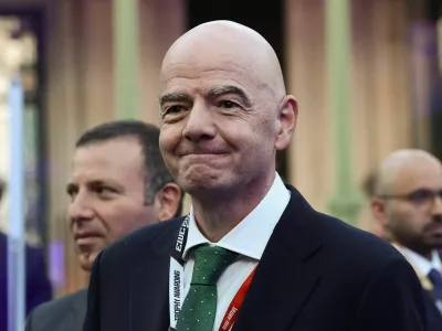 President of FIFA Gianni Infantino attends the closing ceremony of the Esports World Cup at the Grand Palais in Paris, France, August 23, 2026. Teresa Suarez/Pool via REUTERS 