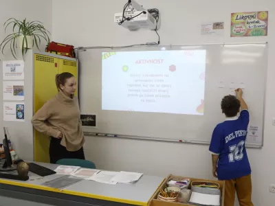 19.12.2025 - Osnovna &scaron;ola Prule na začasni lokaciji v BTC - učenci, pouk, osnovno&scaron;olciFoto Luka Cjuha / Foto: Luka Cjuha