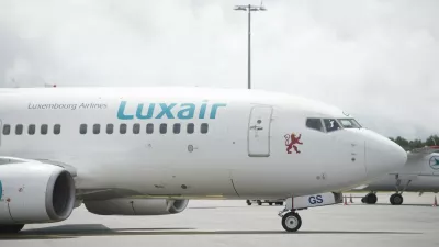 A Luxair airplane pictured at Luxembourg Airport, Thursday 19 May 2016.BELGA PHOTO ANTHONY DEHEZ,Image: 285832119, License: Rights-managed, Restrictions:, Model Release: no 