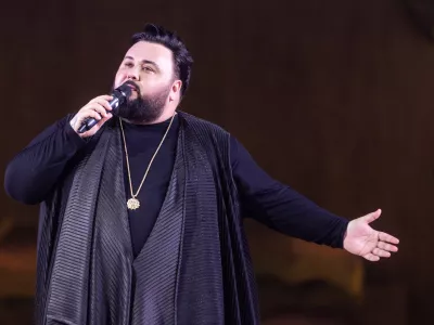 07.02.2025., Zagreb: Jacques Houdek zapjevao na modnoj reviji Sajma vjencanja Photo: Mia Slafhauzer/PIXSELL