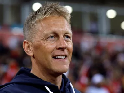 FILE PHOTO: Soccer Football - 2018 World Cup qualifications - Europe - Turkey vs Iceland - New Eskisehir Stadium, Eskisehir, Turkey - October 6, 2017 Iceland coach Heimir Hallgrimsson  REUTERS/Umit Bektas/File Photo