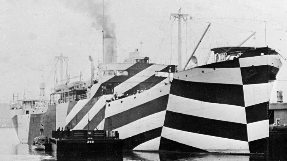 wikipedia, javno dostopnoKamuflaža dazzle, camouflage