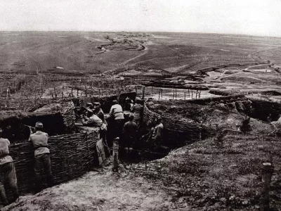 Prva svetovna vojna, Galicija, avstro-ogrska vojska na boji&scaron;ču / Foto: Internet