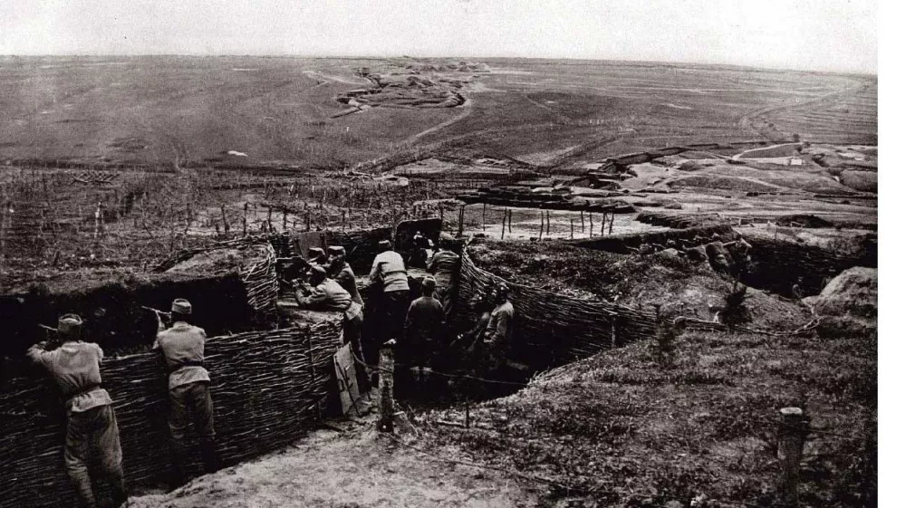 Prva svetovna vojna, Galicija, avstro-ogrska vojska na boji&scaron;ču / Foto: Internet