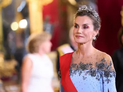29-09-2026 Gala Queen Letizia pose before the galadinner at the royal palace in Madrid on the 1st day of the 2 day statevisit to Spain.No Spain&copy; PPE/Thorton//PICTUREPRESSEUROPE_PPE260929195/Credit:Thorton/PICTURE PRESS EUROPE/SIPA/2609300942,Image: 1139384494, License: Rights-managed, Restrictions:, Model Release: no 