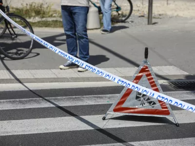 05.06.2025 - Simbolična fotografija Policija - prometna nesreča - policijski trakFoto: Luka Cjuha