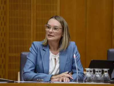 Polona Rifelj2.6.2026 - predstavitev kandidatke za ministrico za okolje in prostor Polone Rifelj pred pristojnim odborom DZFoto: Luka Cjuha
