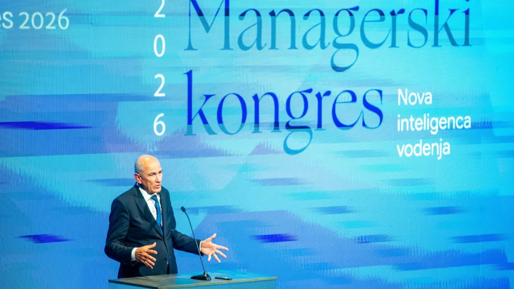 Portoroz, GH Bernardin.Managerski kongres 2026 z naslovom Nova inteligenca vodenja v organizaciji Zdruzenja Manager.Predsednik vlade Janez Jansa.