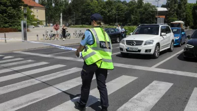 05.06.2025 - Simbolična fotografija Policija - prometna nesreča - policijski trakFoto: Luka Cjuha