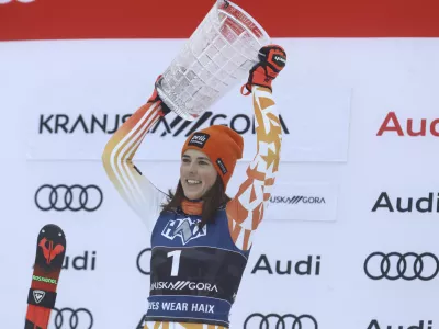 Petra Vlahova- 07.01.2024 - Kranjska Gora - 60. Zlata lisica 2024 - svetovni pokal v alpskem ženskem smučanju &ndash; slalom - //FOTO: Luka Cjuha