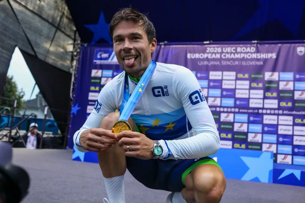 07.10.2026.  Primož Roglič. Člani Evropsko prvenstvo v kolesarstvu Slovenijaz 2026. &Scaron;enčur. 