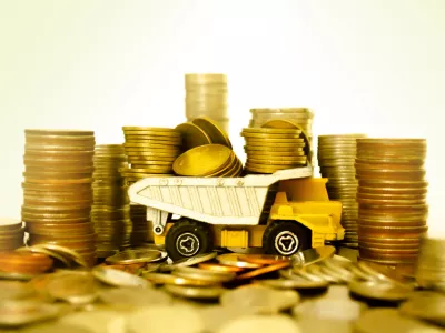 This is a huge money truck. It's like the investment business.