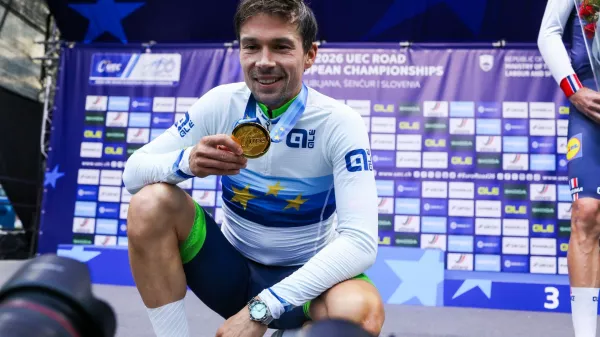 07.10.2026.  Primož Roglič. Člani Evropsko prvenstvo v kolesarstvu Slovenijaz 2026. &Scaron;enčur. 