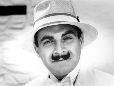 David Suchet kot Hercule Poirot