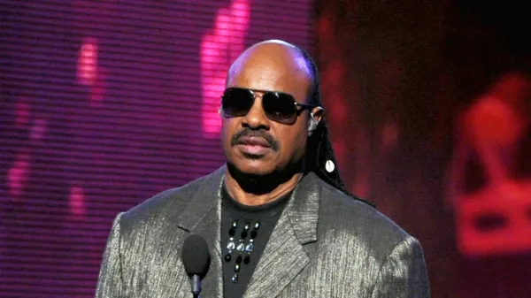 LOS ANGELES, CA - FEBRUARY 12: Musician Stevie Wonder speaks onstage at the 54th Annual GRAMMY Awards held at Staples Center on February 12, 2012 in Los Angeles, California. (Photo by Kevin Winter/Getty Images)