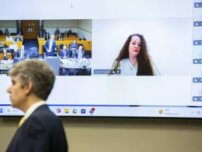 Christa Pike med zasli&scaron;anjem na daljavo avgusta letos.