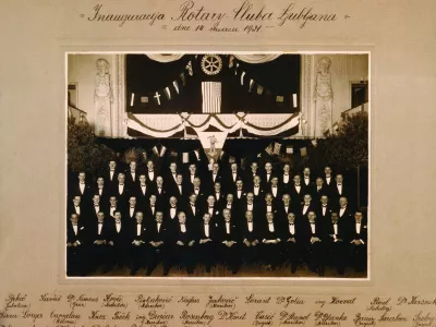 Inaguracija ljubljanskega rotary kluba leta 1931
