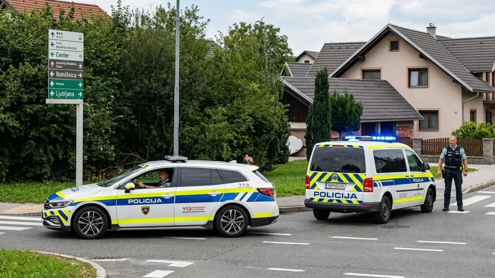 Streljanje pri Vodicah, policija, policijski avto, policist, intervencijaradovljica