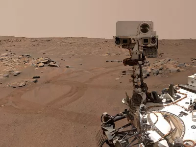 FILE PHOTO: NASA's Perseverance Mars rover is seen in a "selfie" that it took over a rock nicknamed "Rochette", September 10, 2021. NASA/JPL-CALTECH/MSSS/Handout via REUTERS THIS IMAGE HAS BEEN SUPPLIED BY A THIRD PARTY. MANDATORY CREDIT/File Photo