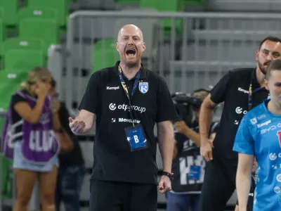 Rasmus Poulsen je novi trener Krima5.9.2026 - Rokomet ženske tekma Krim OTP Group Mercator - CSM Bukare&scaron;ta v prvem krogu evropske lige prvakinjFoto: Luka Cjuha
