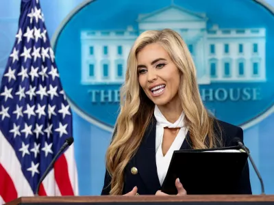 FILE PHOTO: New White House Press Secretary Katie Zacharia holds her first press briefing at the White House in Washington, DC, US, October 13, 2026. REUTERS/Kevin Lamarque/File Photo
