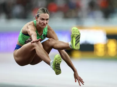 World Athletics Championships Tokyo 2025 - Women's Triple Jump Final - Japan National Stadium, Tokyo, Japan - September 18, 2025 Slovenia's Neja Filipic in action REUTERS/Eloisa Lopez